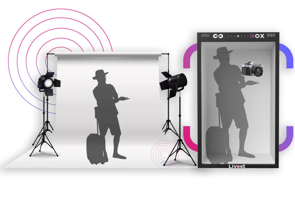 Live holographic studio